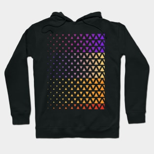 Rainbow gradient triangle pattern Hoodie